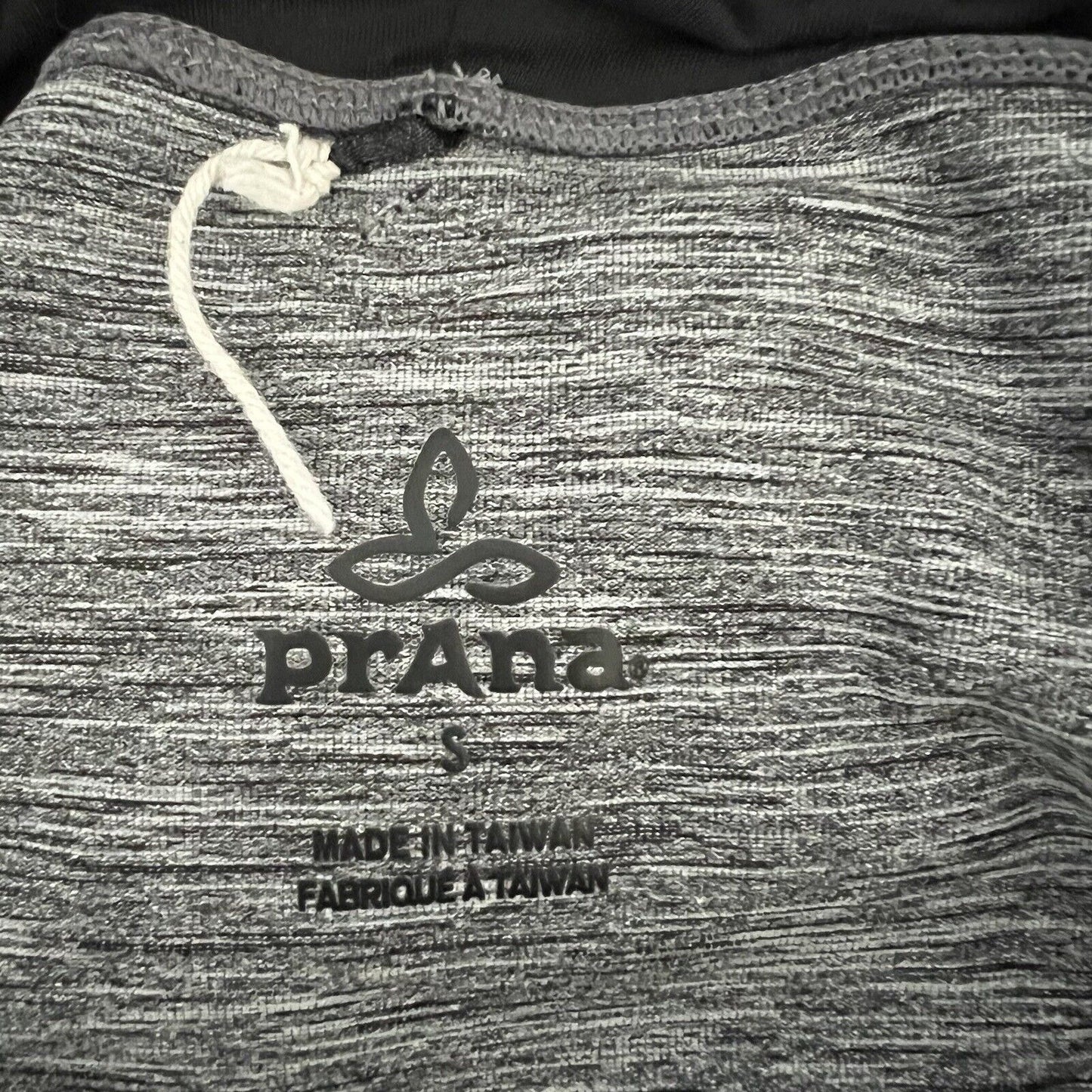 prAna Women's Ember Sweatshirt Top Size S Gray Space Dye Funnel Neck Stretch