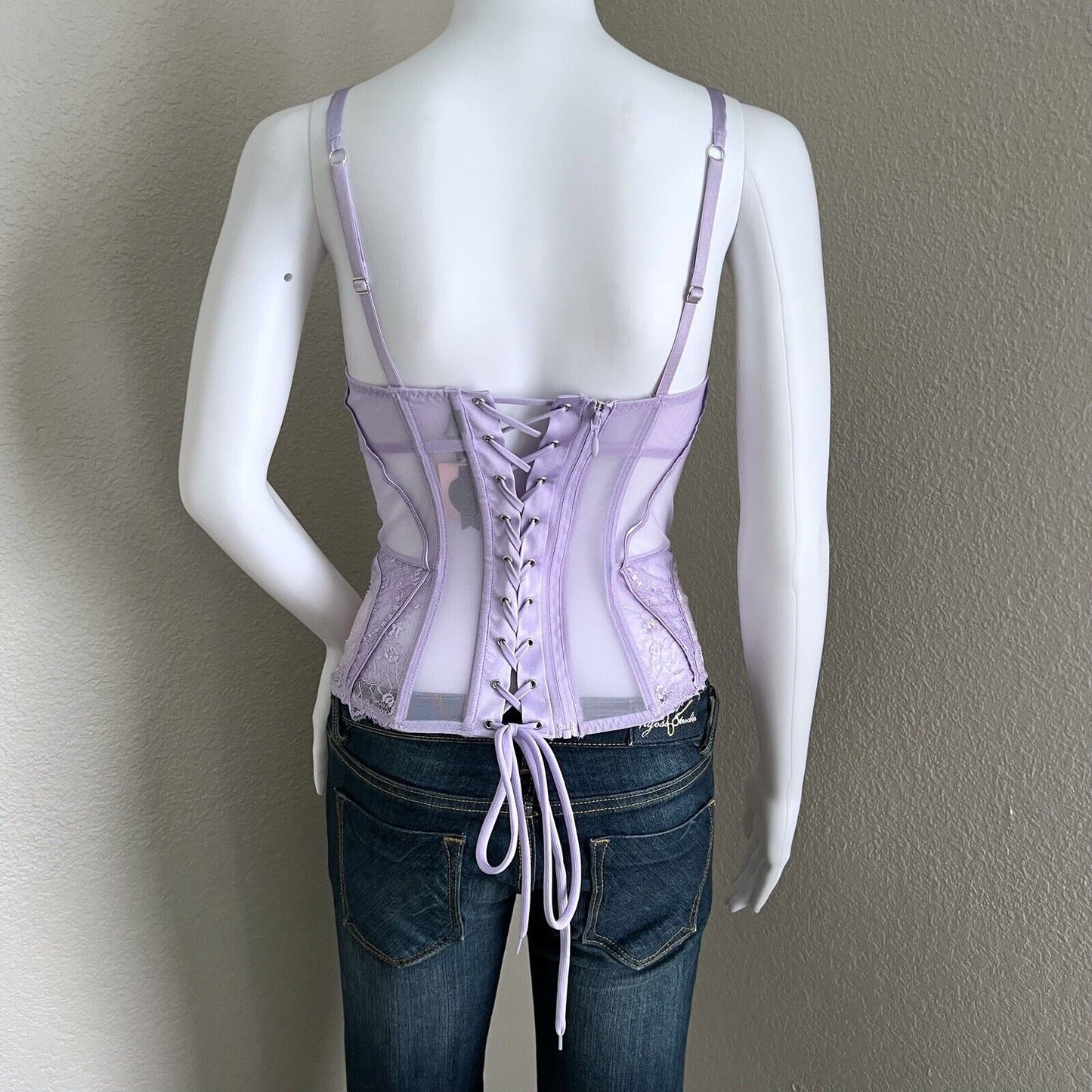 Victoria’s Secret Designer Collection Fairy Corset Size 34 C Lilac Lingerie Sexy