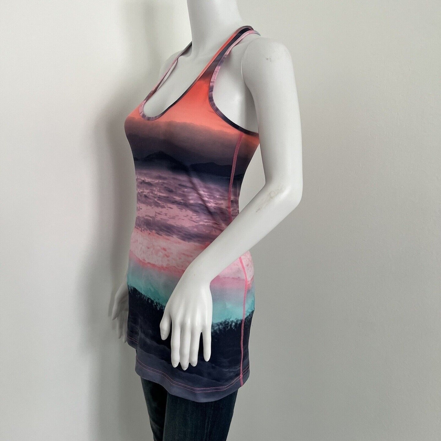 Lululemon Unicorn Women's Keep Your Cool Racerback Tank 2 Beachscape Sunset