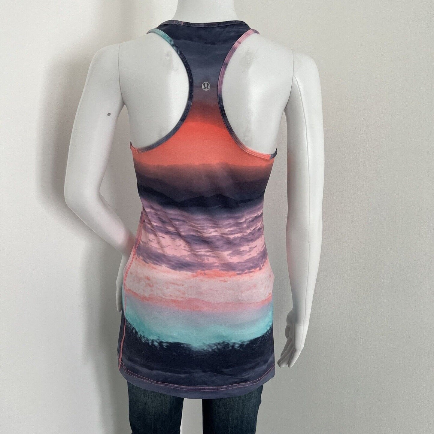 Lululemon Unicorn Women's Keep Your Cool Racerback Tank 2 Beachscape Sunset