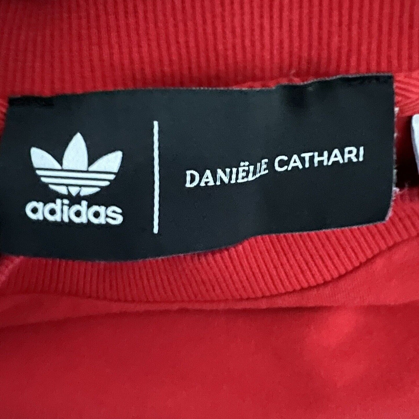 Adidas x Danielle Cathari Women's Shirt Size S Red Long Sleeve Crewneck