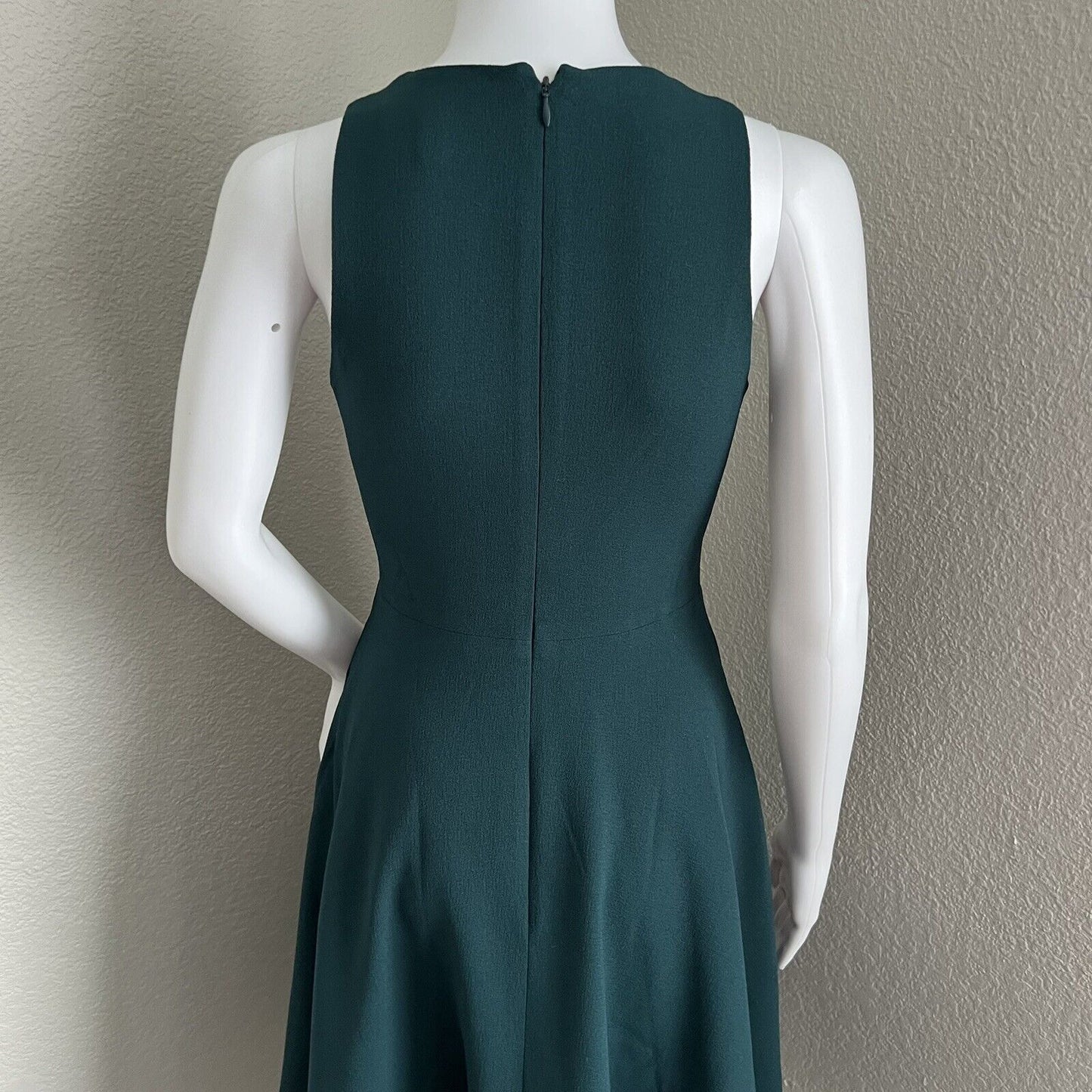 Dress the Population Catalina Fit Flare Cocktail Dress Size XS Pine Green Pocket